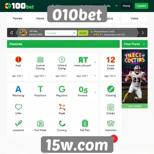 Análise das funcionalidades do site 010bet