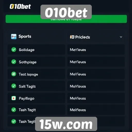 Métodos de pagamento na 010bet